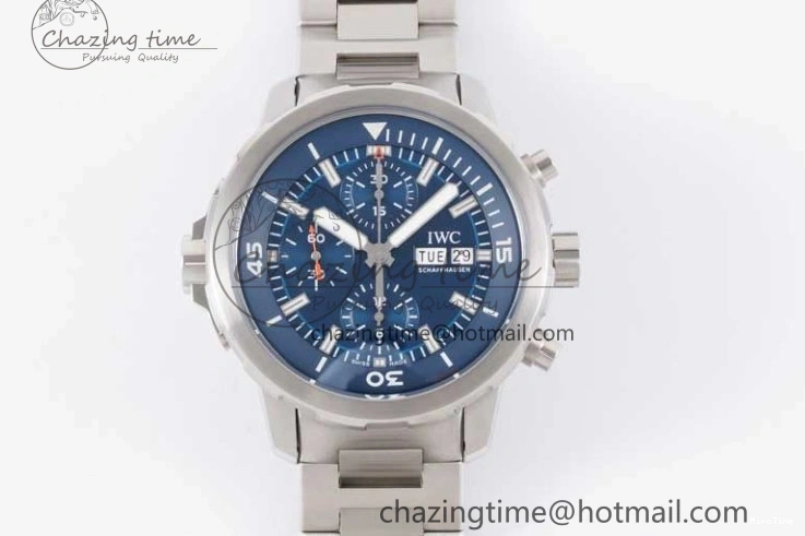 MIROTIME 0105 Aquatimer Chrono SS V6SF 1:1 Best Edition Blue Dial on SS Bracelet A Modern 7032